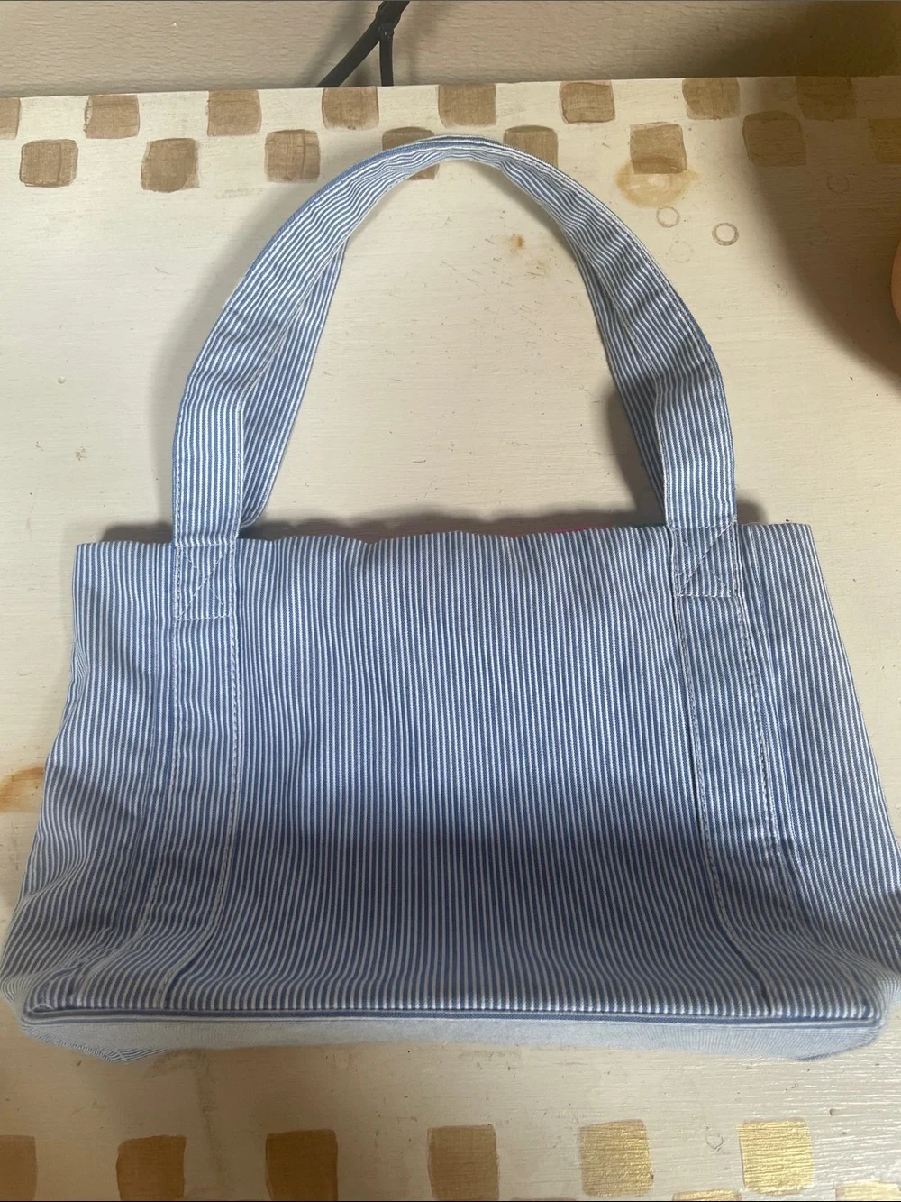 Florence Eiseman Striped Bag with Watermelon Flap